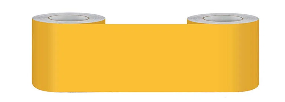 Graffiti obramowania — wariactwo， Samoprzylepna tapeta z obramowaniem wielokolorowym w wielu rozmiarach(Yellow Matte,15 x 500 cm)